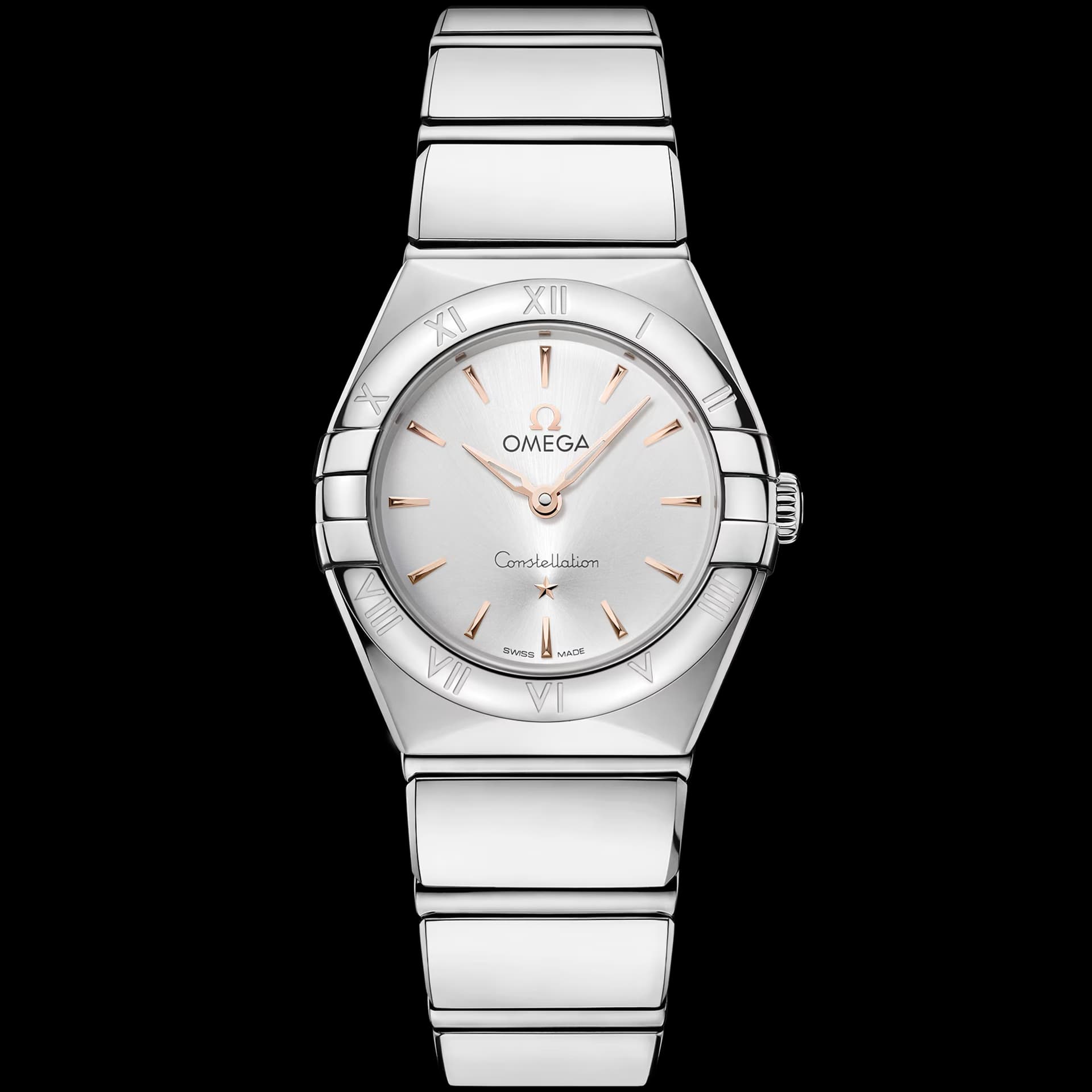 Omega Constellation 25 mm, acier sur acier