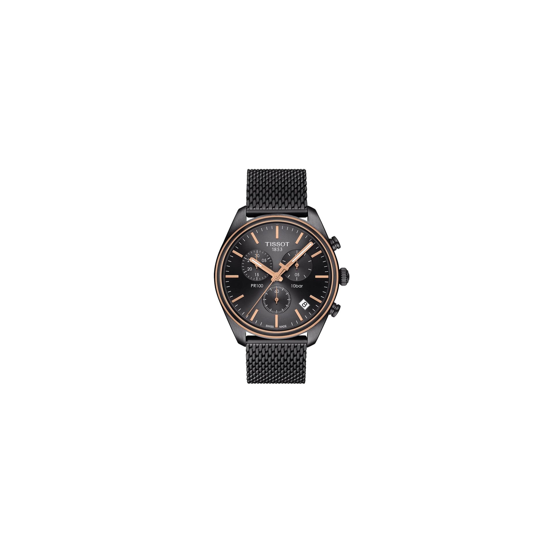 Tissot PR 100 41 mm — cadran anthracite