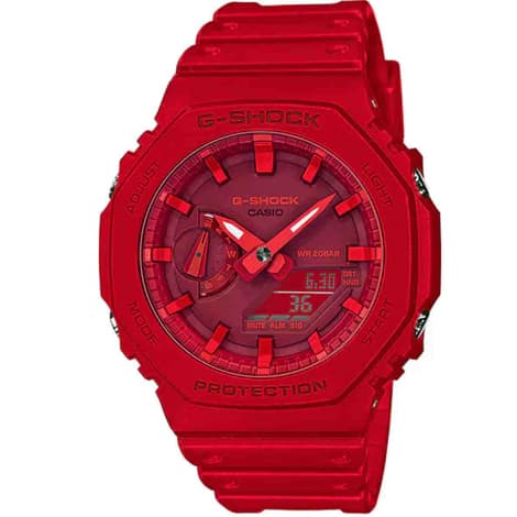 Casio Montre GShock Classic - Série GA-2100 - Rouge 48.5 x 45.4 mm- GA-2100-4A