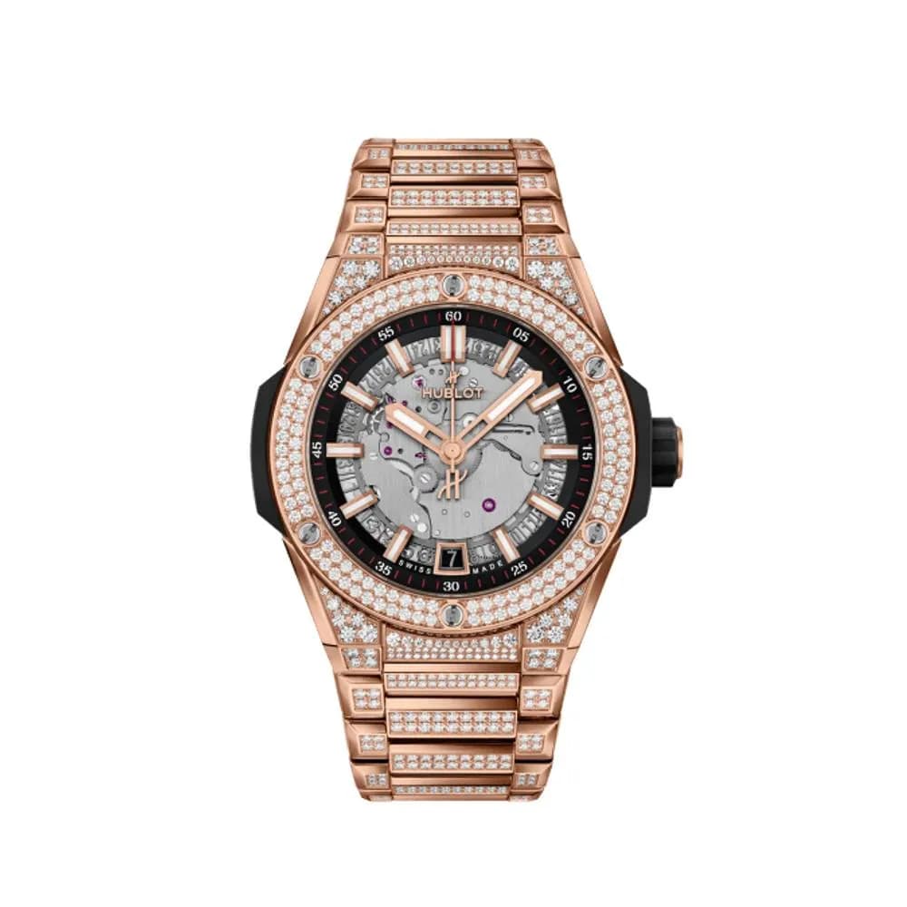 Hublot Integrated Time Only King Gold Pavé