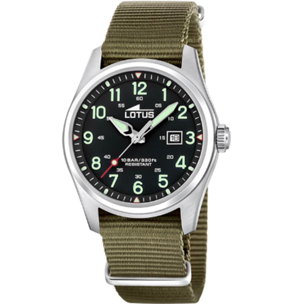 Lotus Montre Lotus Collection Minimalist For Him en Nylon Marron