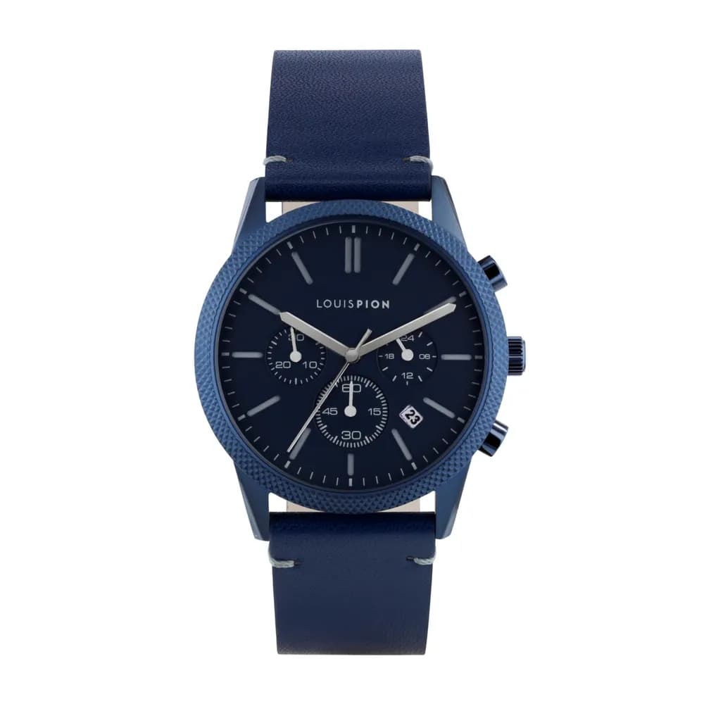 Louis Pion Montre quartz Homme Achille Bleu