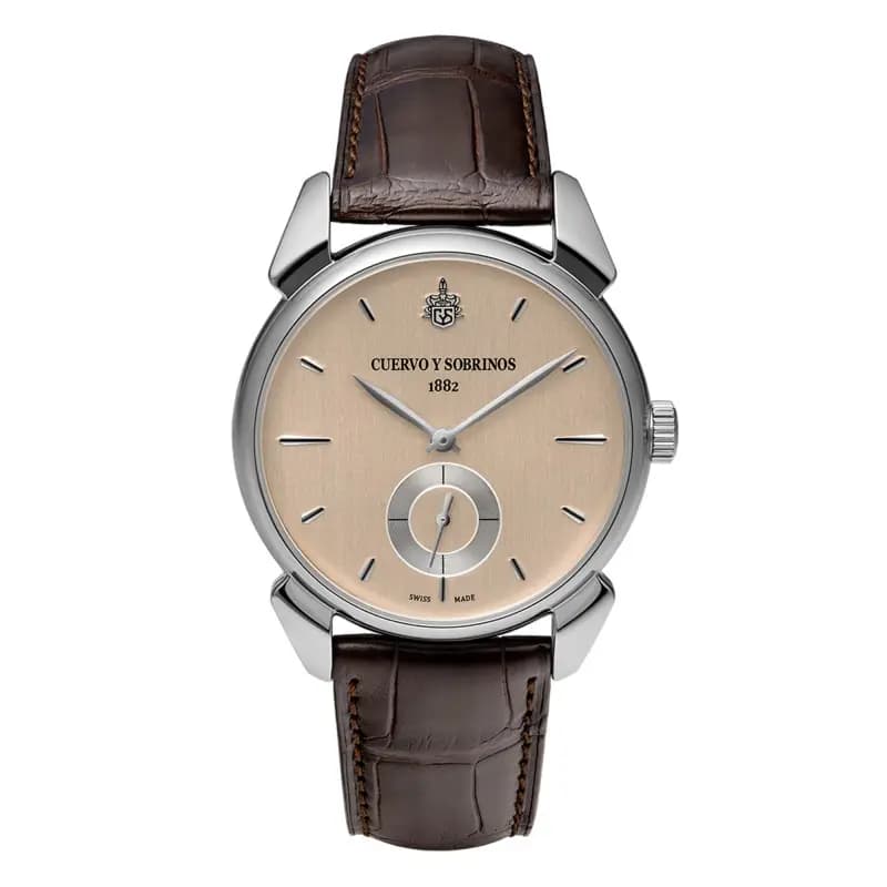 Cuervo y Sobrinos Montre Historiador Asturias Pequeños Segundos 3102.1LE