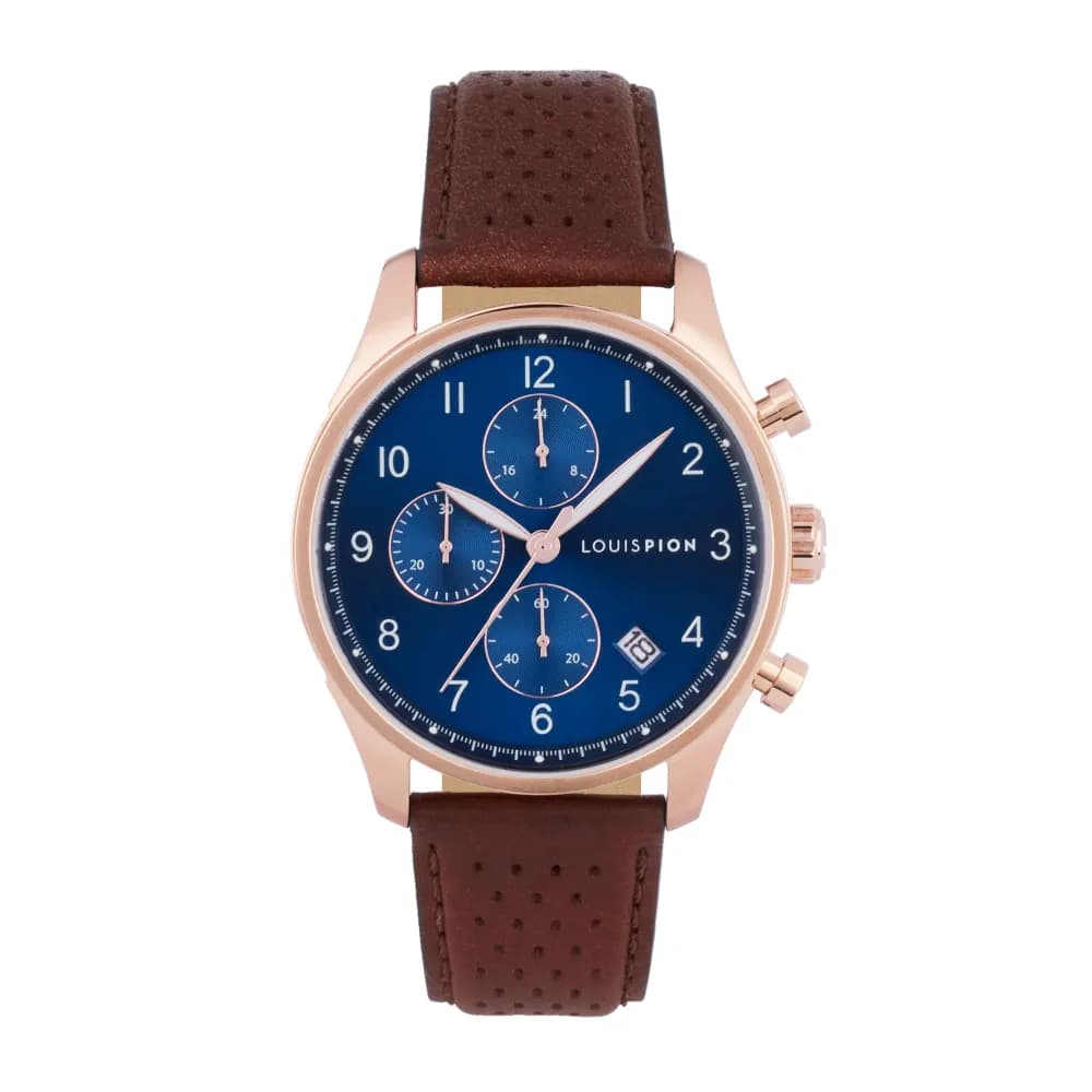 Louis Pion Montre quartz Homme Lucas Bleu