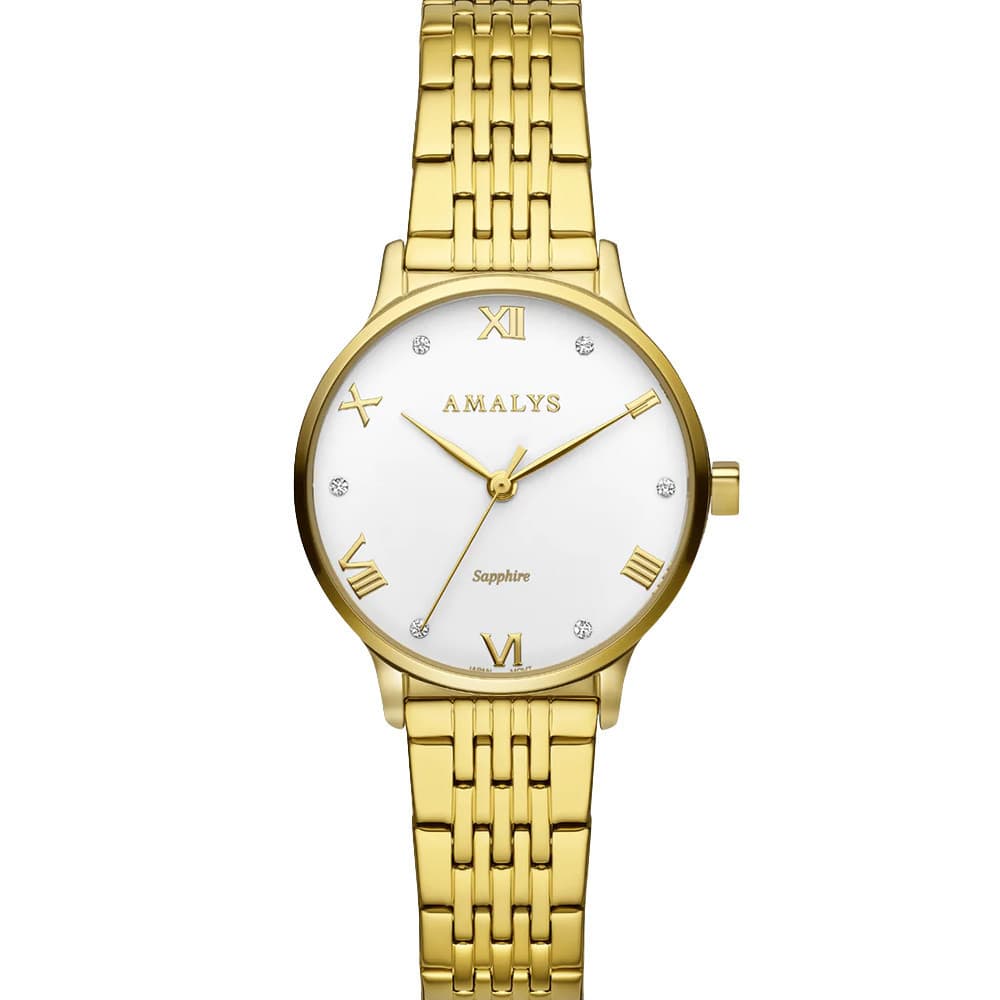 Amalys Montre Amalys Collection Walker en Acier et PVD Doré