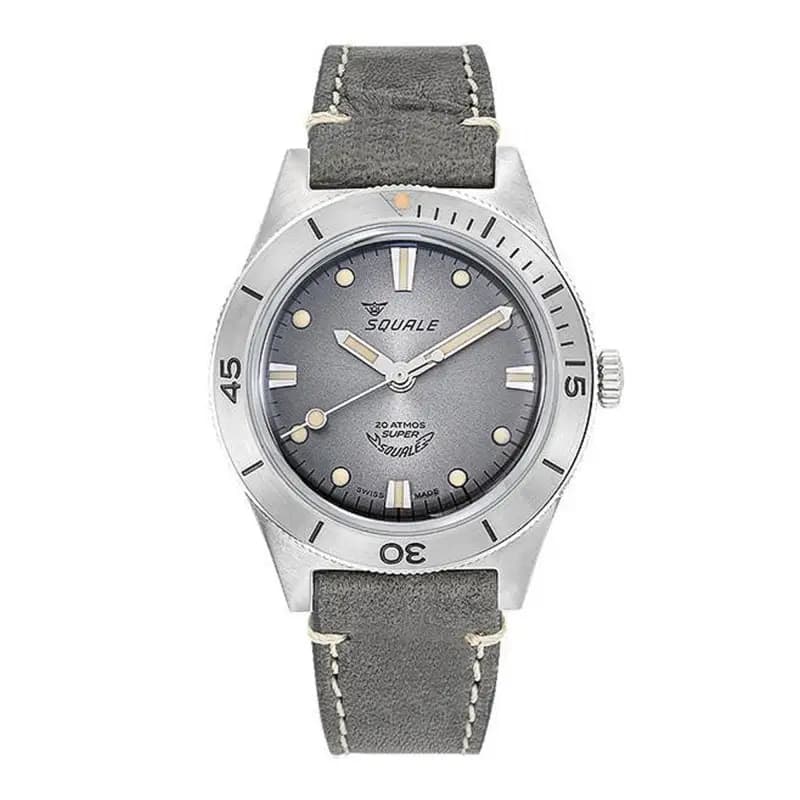 Squale Montre Super-Squale Sunray Grey Leather SUPERSSG.PG