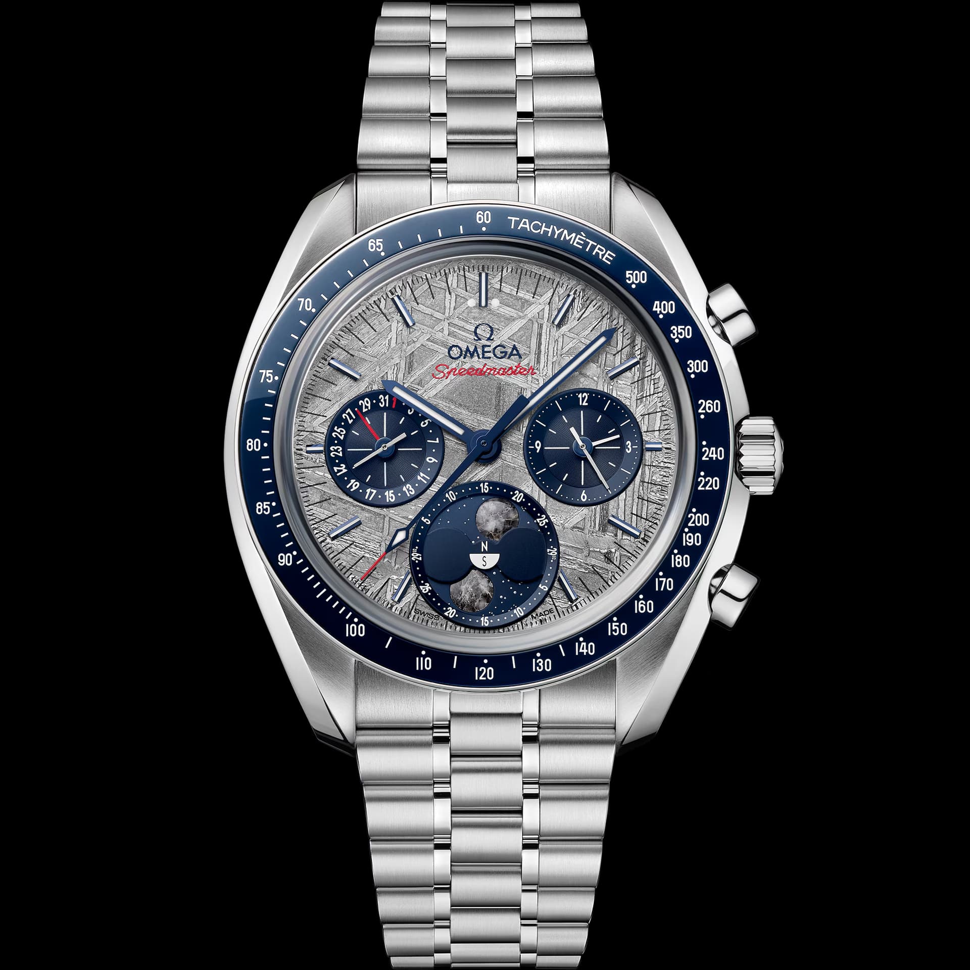 Omega Speedmaster 43 mm — cadran gris