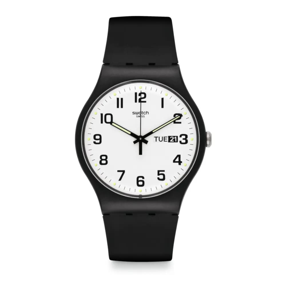 Swatch New gent — cadran blanc