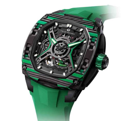 Tsar Bomba Montre tsar Bomba - Dark Matter Carbone - Automatique - Vert - TB8605CF05