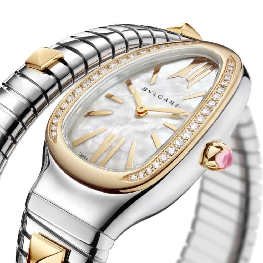 Bulgari Serpenti Tubogas Gold & Steel Montre
