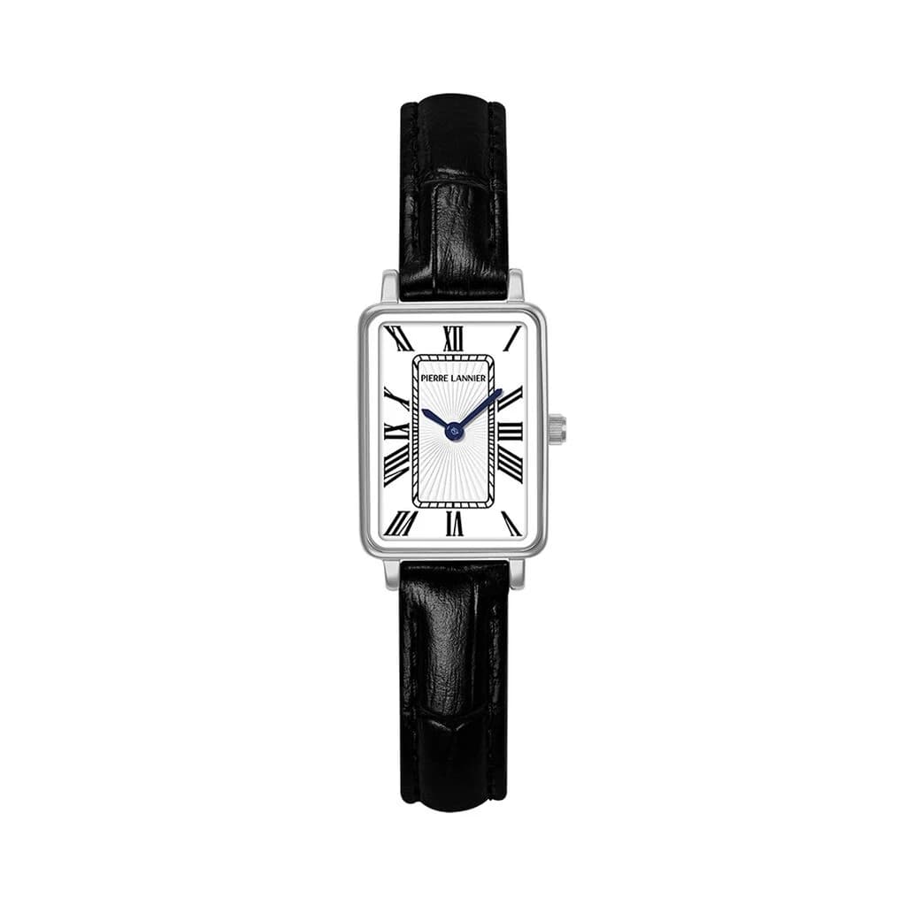 Pierre Lannier Montre Pierre Lannier Collection Ariane en Cuir Noir