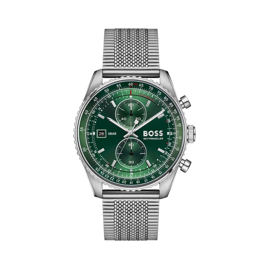 Hugo Boss Montre Hugo Boss Skytraveller Pro Vert