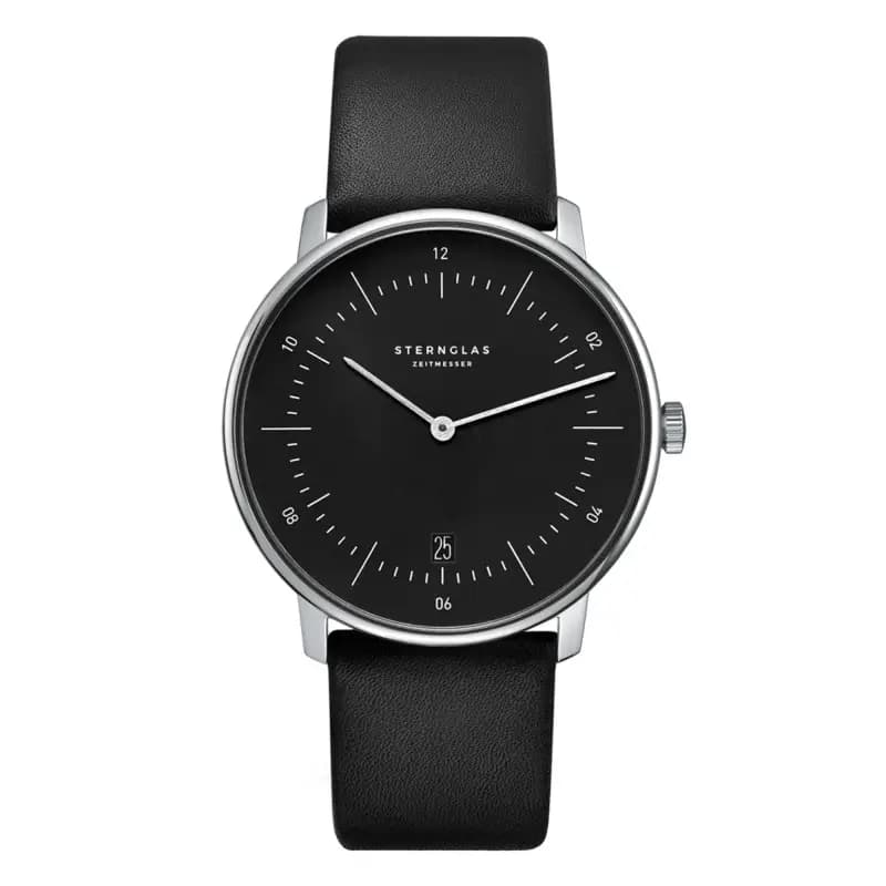 Sternglas Montre Naos Black Silver Premium Black S01-NA03-PR07