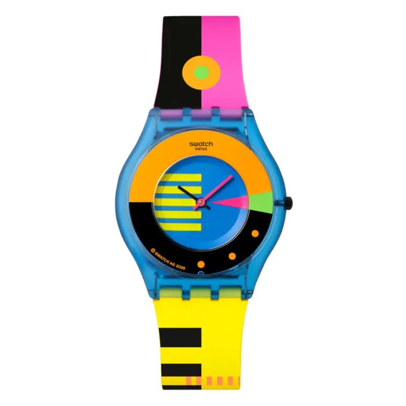 Swatch Neon Flumotions — bracelet jaune