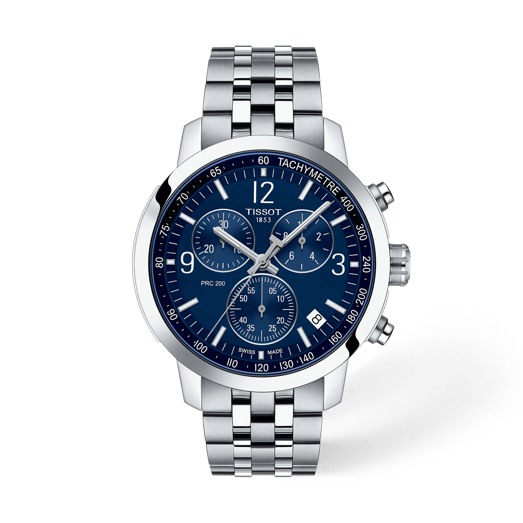 Tissot PRC 200 43 mm — cadran bleu