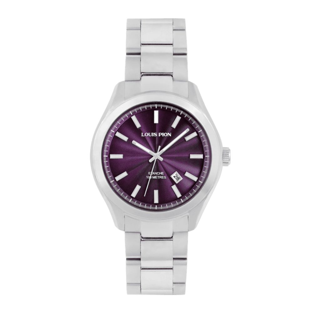 Louis Pion Montre quartz Homme Adrien Violet
