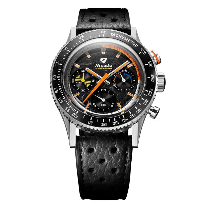 Nivada Grenchen Montre Chronoking Mecaquartz Racing Carbon