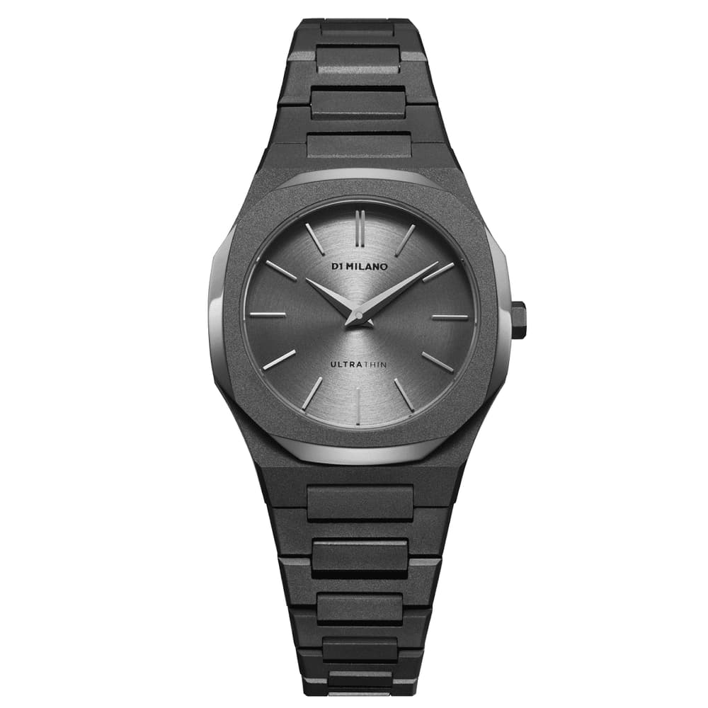 D1 Milano Montre quartz Femme Ultra thin Dark grey