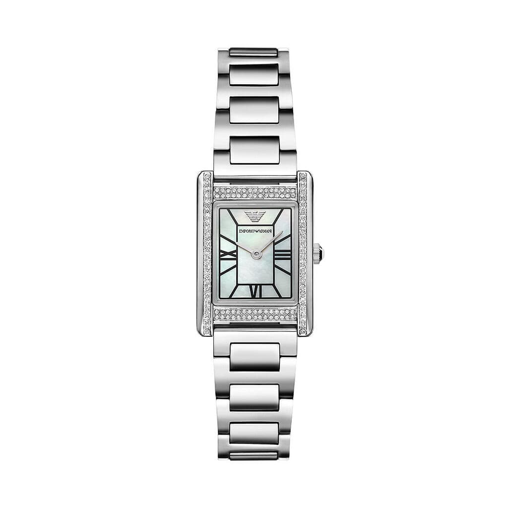 Emporio Armani Montre quartz Femme Emporio Armani Nacre blanche