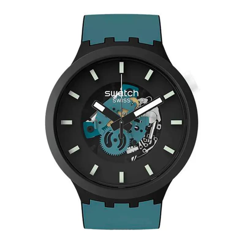 Swatch Montre Big Bold Bioceramic Verte SB03B107