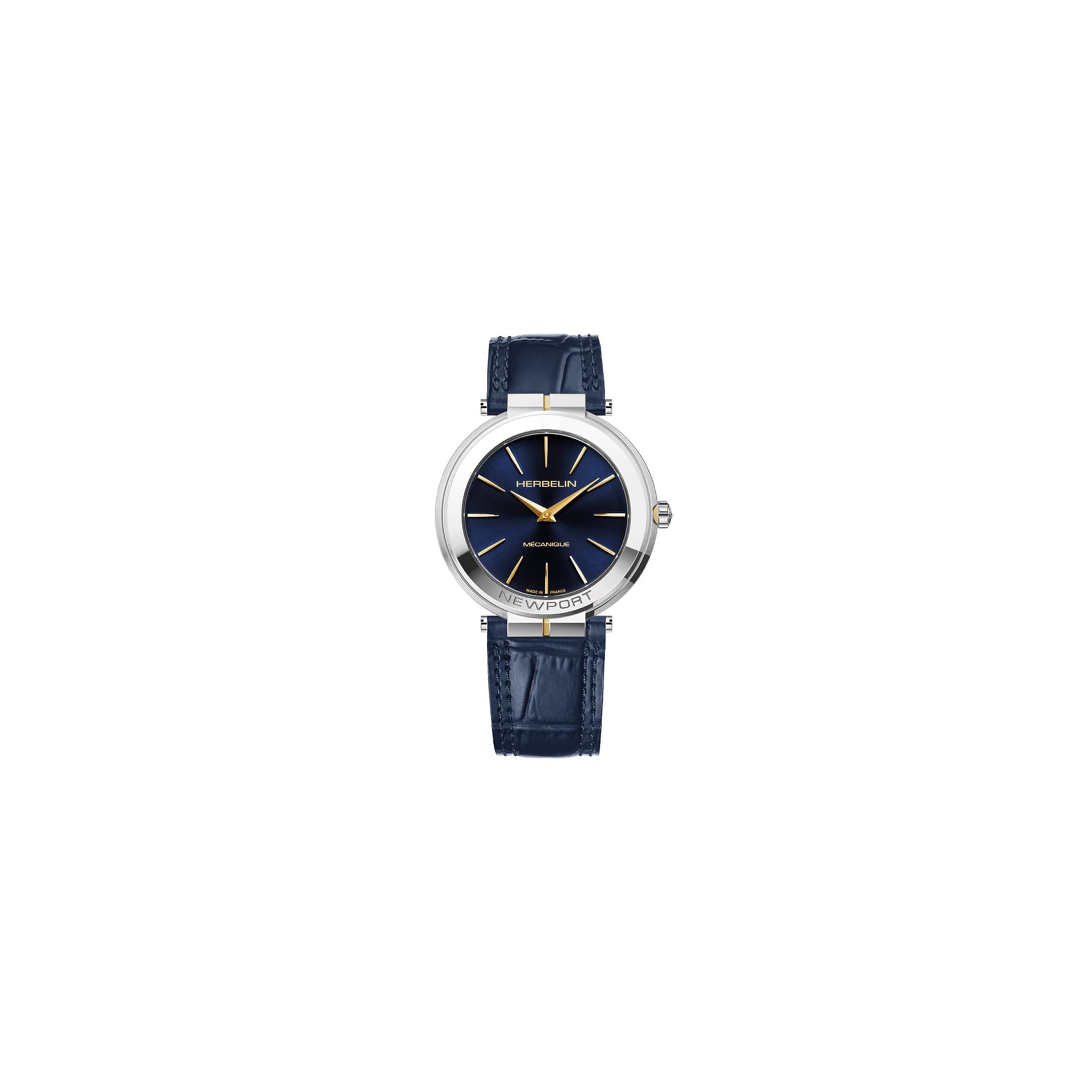 Michel Herbelin Montre Herbelin Newport Slim Mechanical Homme Mécanique - 1222T15BL