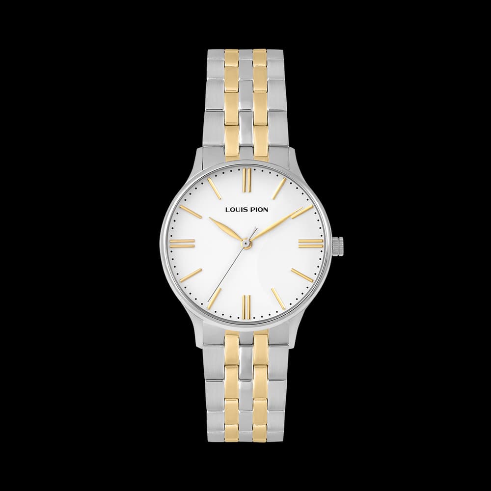 Louis Pion Montre quartz Femme Victoria Blanc