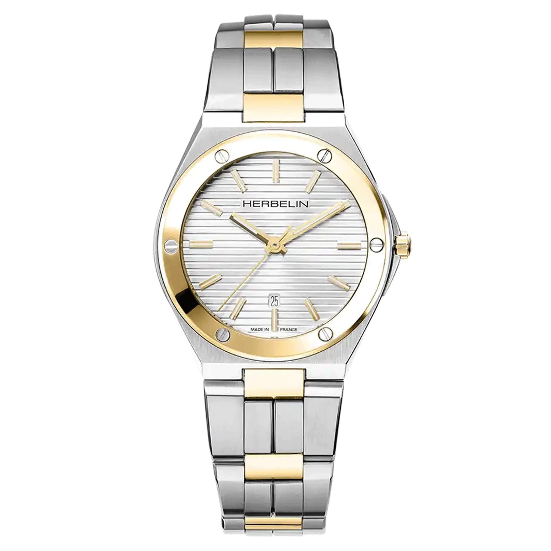 Michel Herbelin Montre Herbelin Cap Camarat Quartz Bicolore Femme Quartz Plongée - 14545BT11N