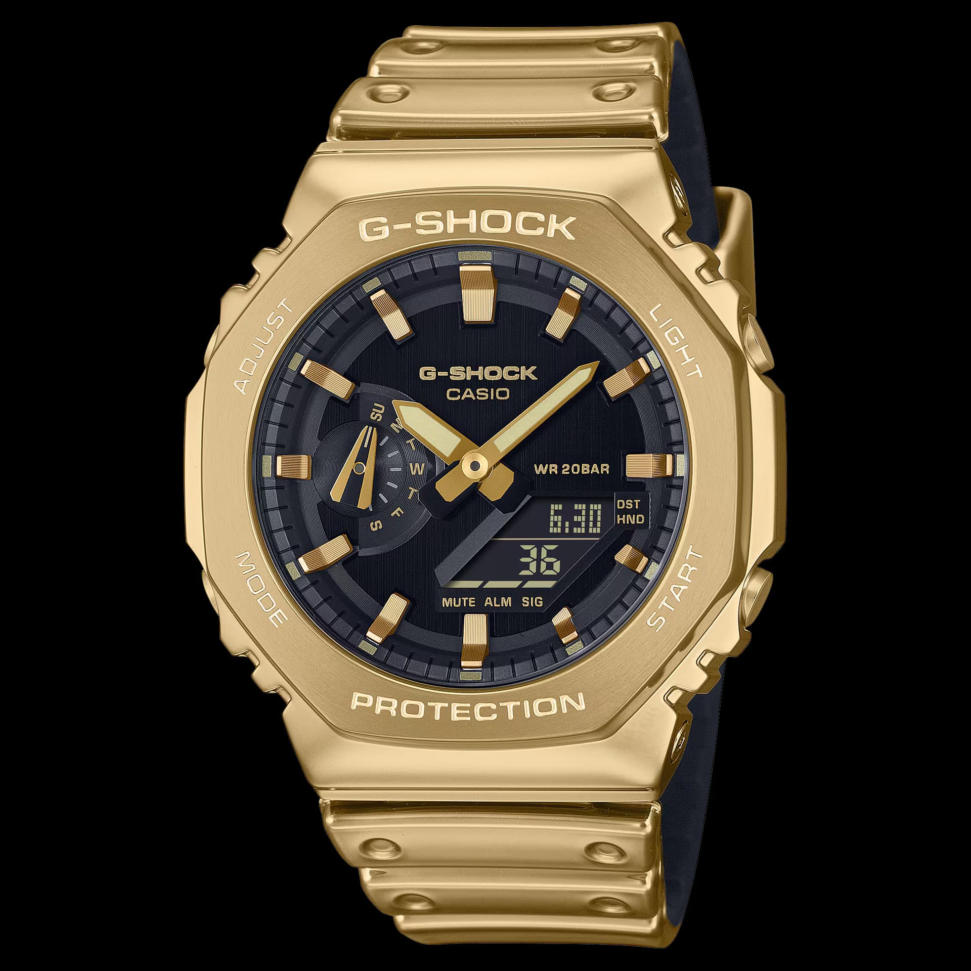 Casio G-Shock GM-2100 — boîtier doré