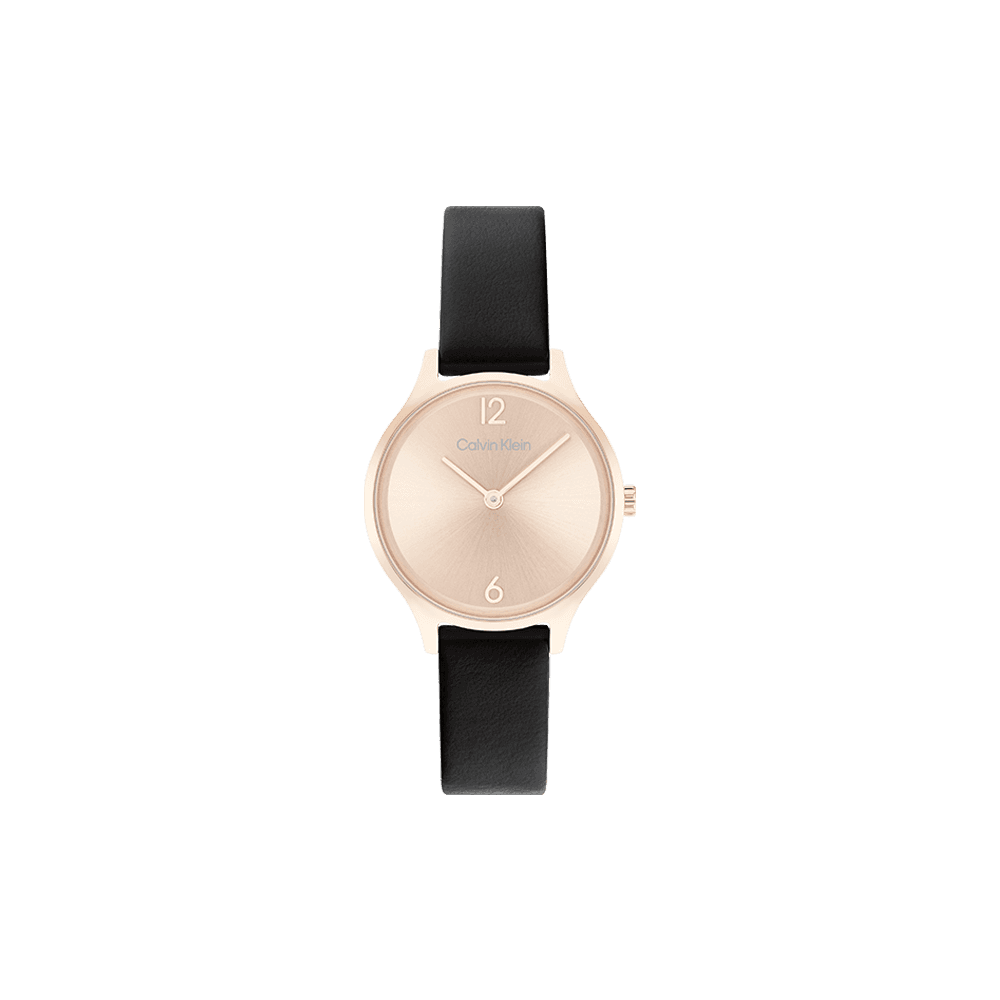 Calvin Klein Montre Calvin Klein en Cuir Noir