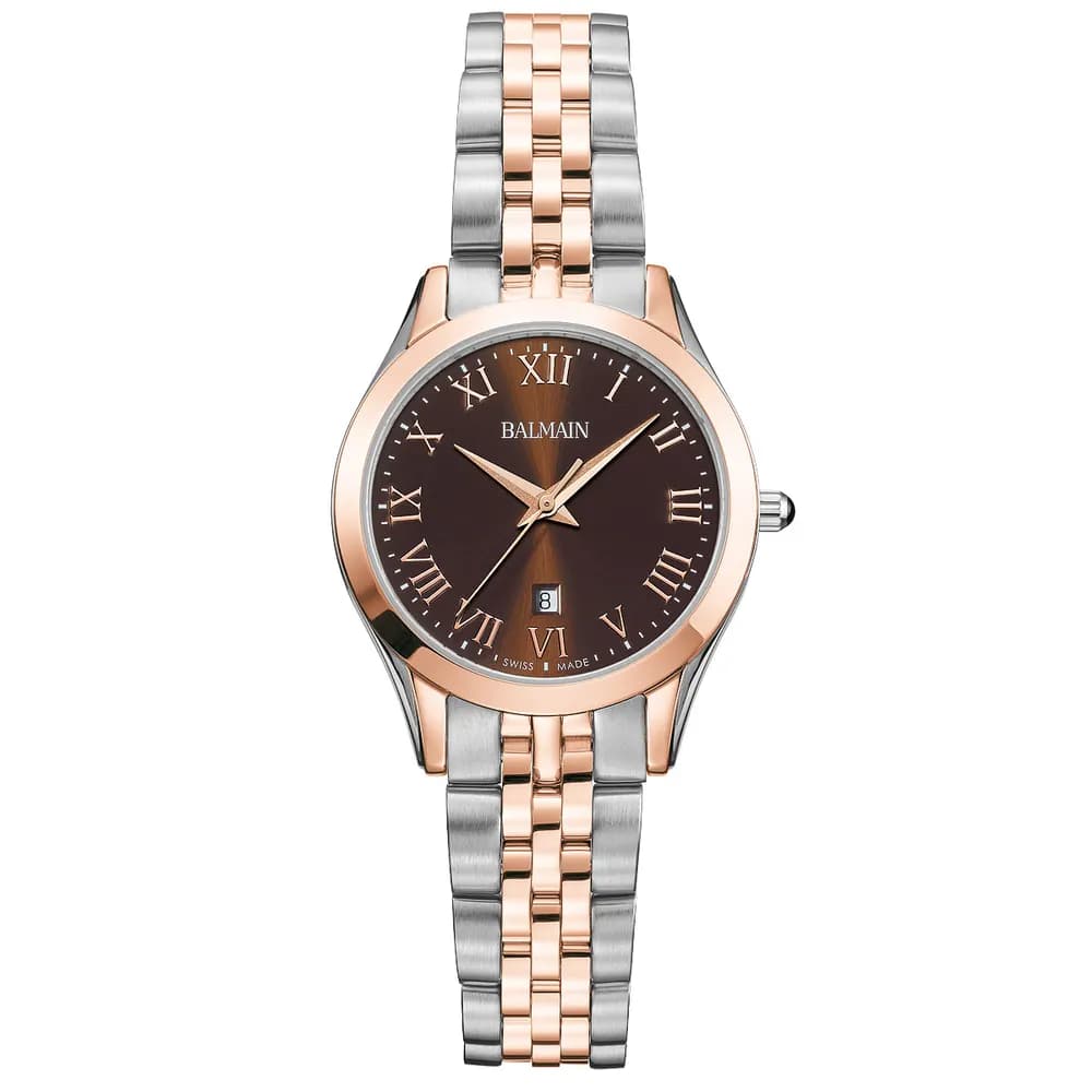 Balmain Montre quartz Femme Classic R Chocolat
