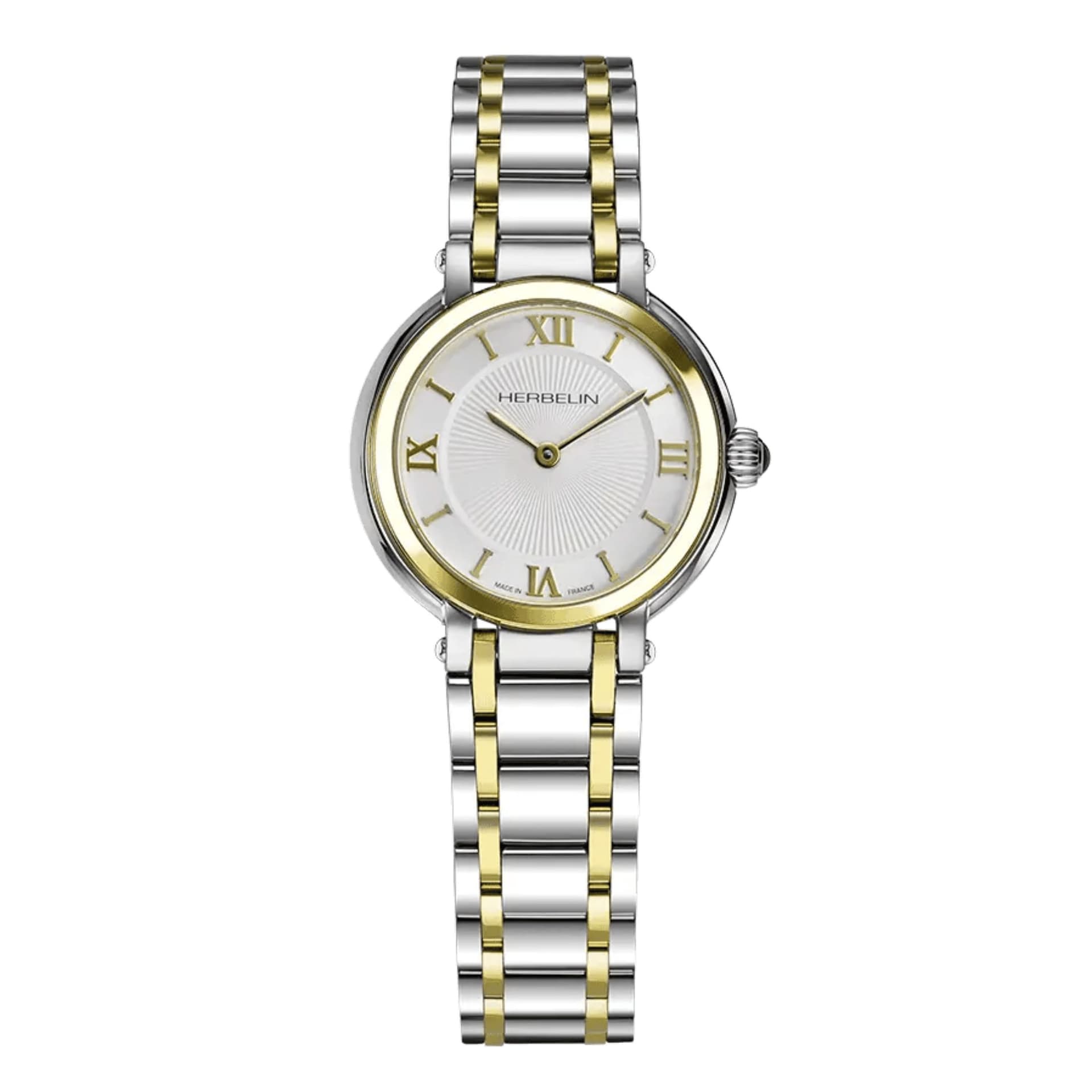 Michel Herbelin Montre Michel Herbelin Galet Acier et plaqué or 28 mm - 17430BT28