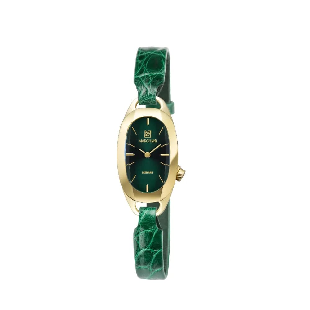 March LA.B Montre OBLONGUE Emerald