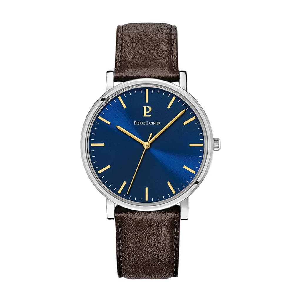 Pierre Lannier Montre Pierre Lannier Collection Essential en Cuir Marron