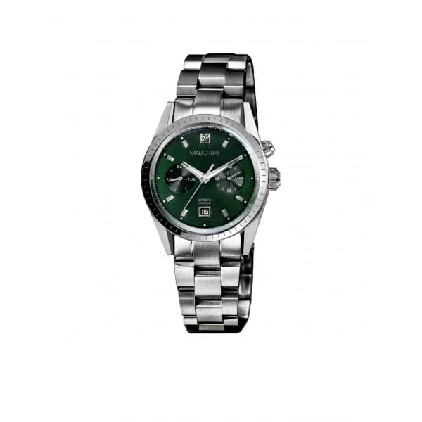 March LA.B Montre MARCH LA.B Agenda Supra Automatique Cadran Grall Bracelet Acier