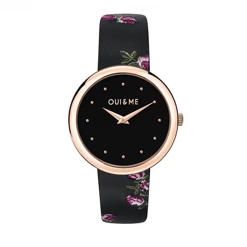 Oui & Me Montre Femme OUI&ME en Cuir Noir