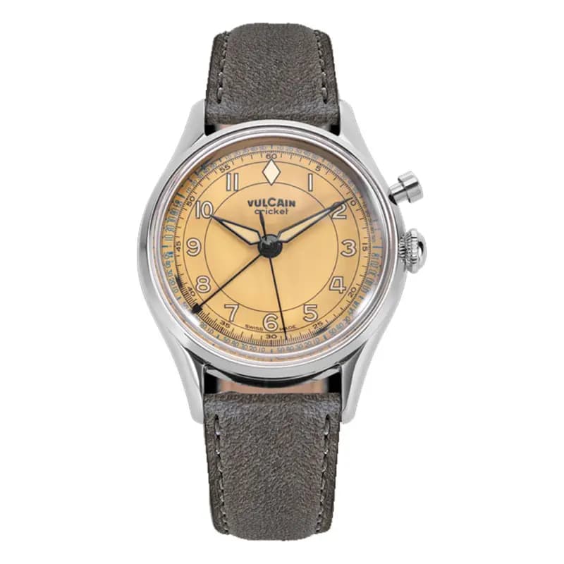 Vulcain Montre Cricket Classique Brown Khaki 36 mm 100169B87.BAC313