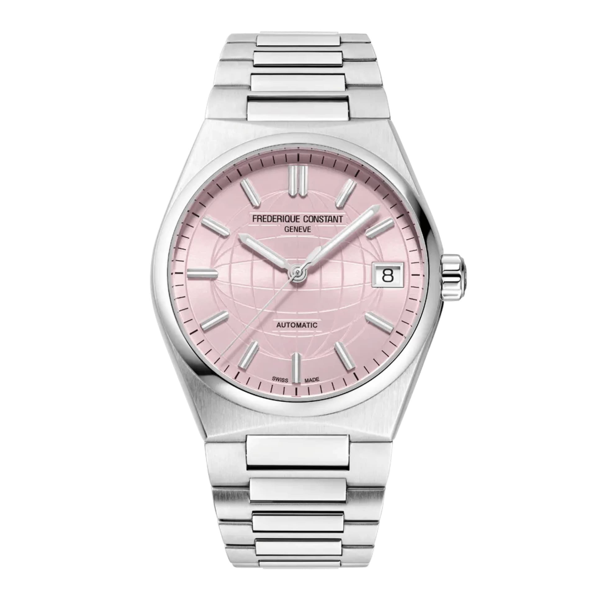 Frédérique Constant Montre Frédérique Constant Highlife Ladies automatique cadran rose bracelet acier 34 mm