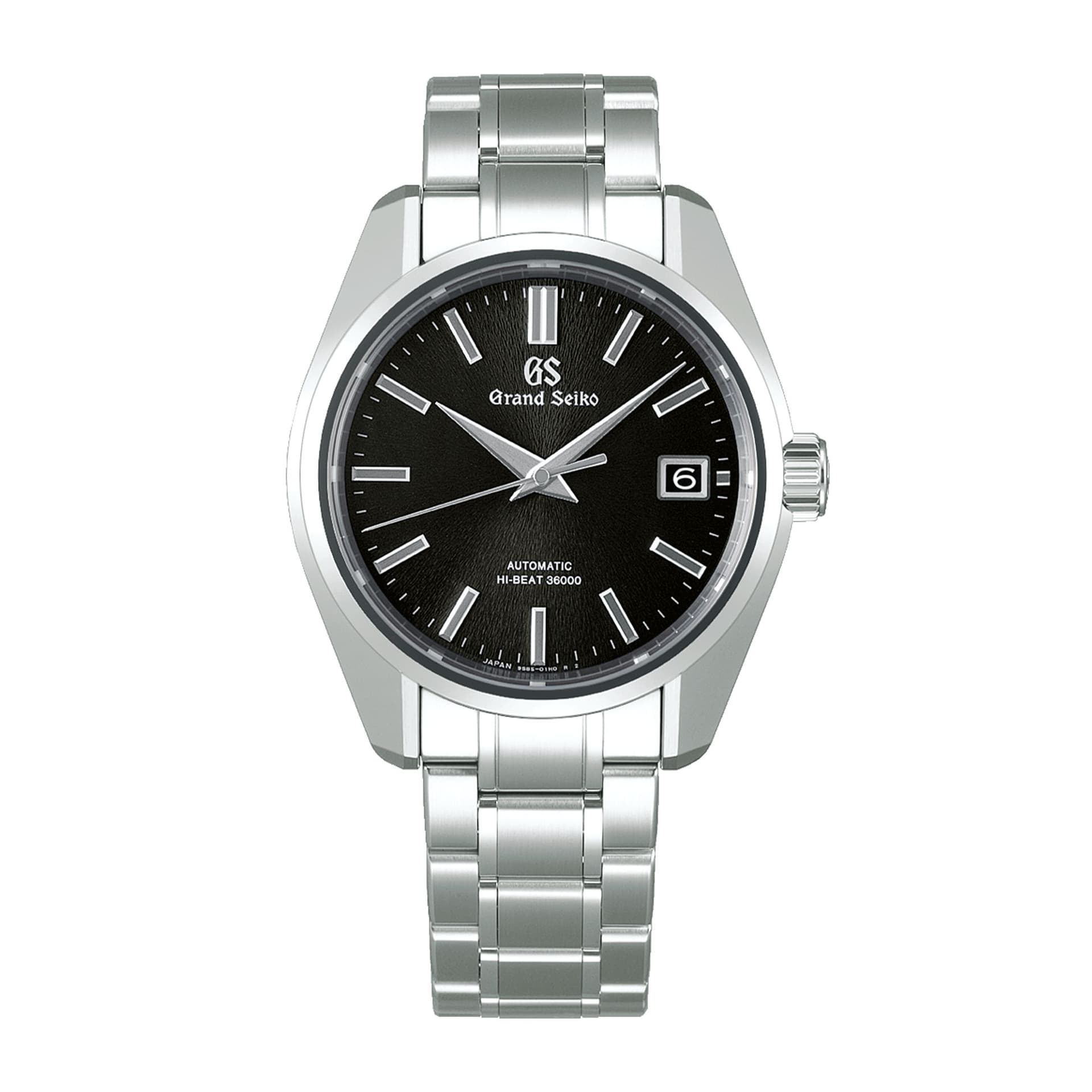 Grand Seiko Montre Grand Seiko Heritage 44GS Hi-Beat 36000 Ever-Brillant Steel "Mt Iwate" cadran noir bracelet acier 40 mm