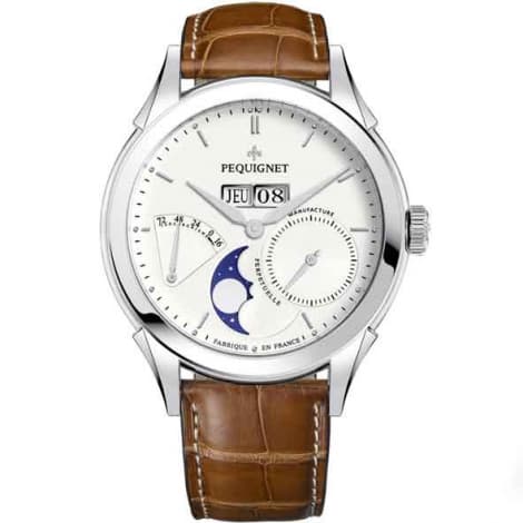 Pequignet Montre Pequignet Royale Origine Automatique Cadran Blanc - 9010433-AGF