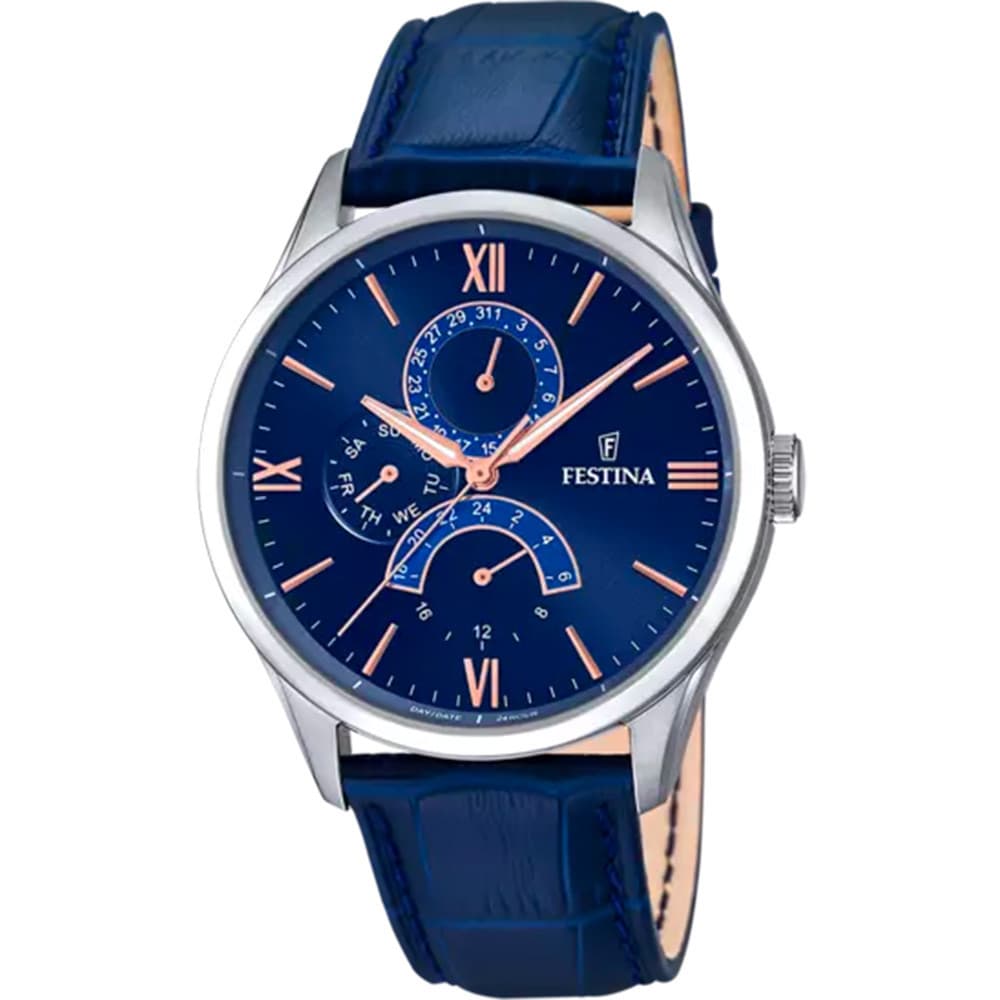 Festina Montre Retro Homme Bleu Nuit F16823/3