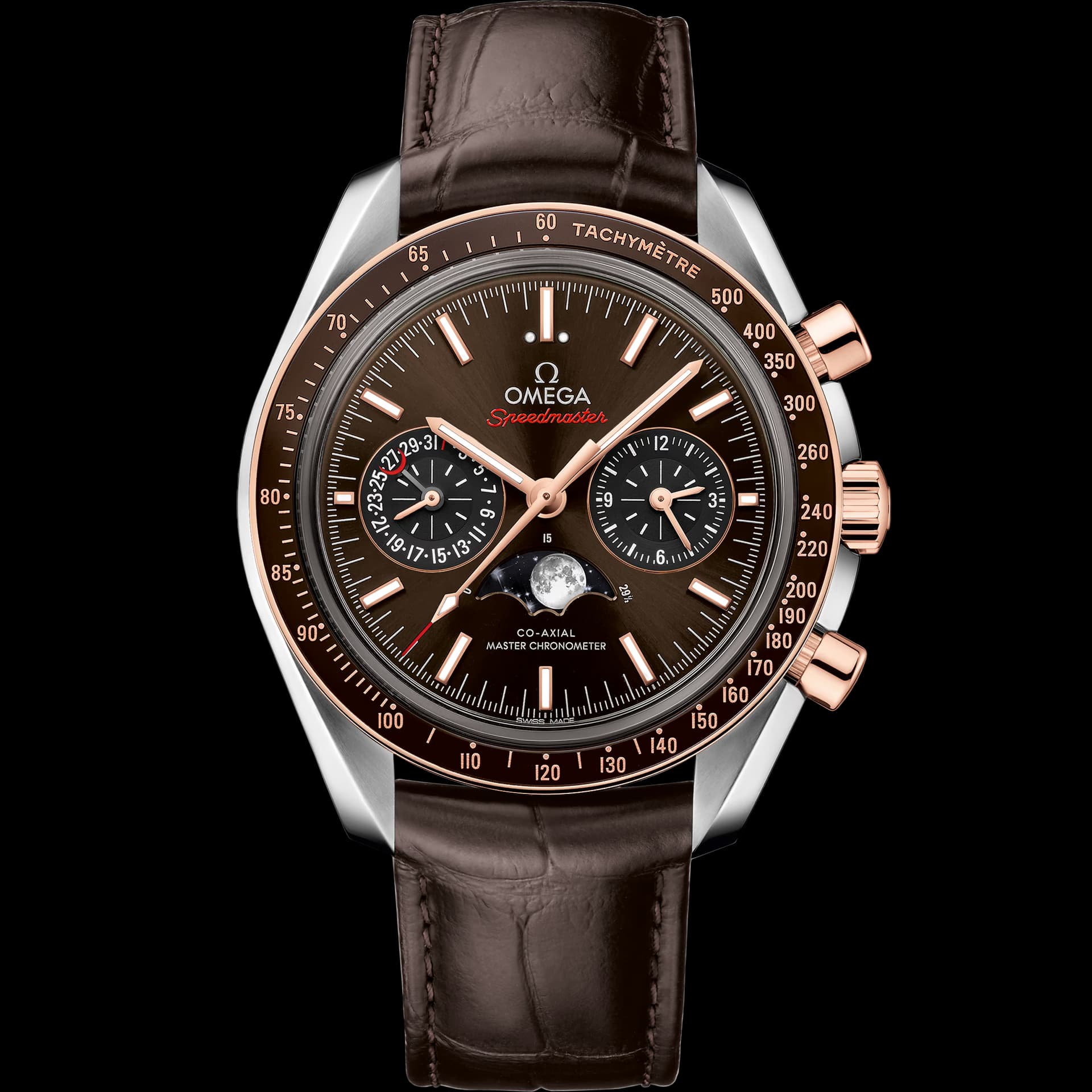 Omega Speedmaster — cadran marron