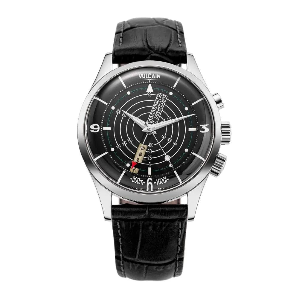 Vulcain Nautical Black White Luminova