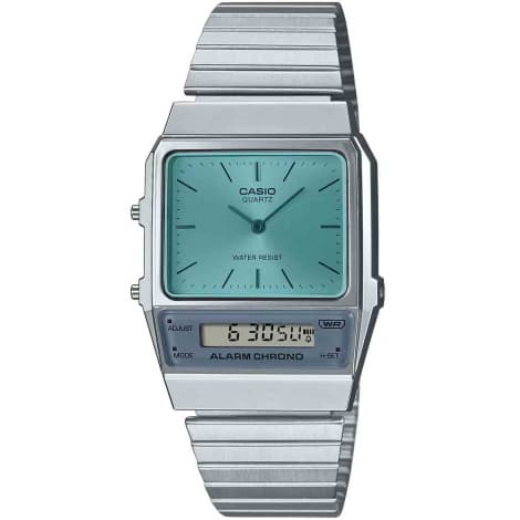 Casio Vintage AQ-800 — cadran turquoise