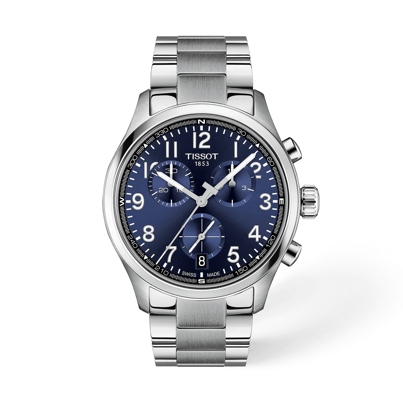 Tissot Chrono L — cadran bleu bracelet acier