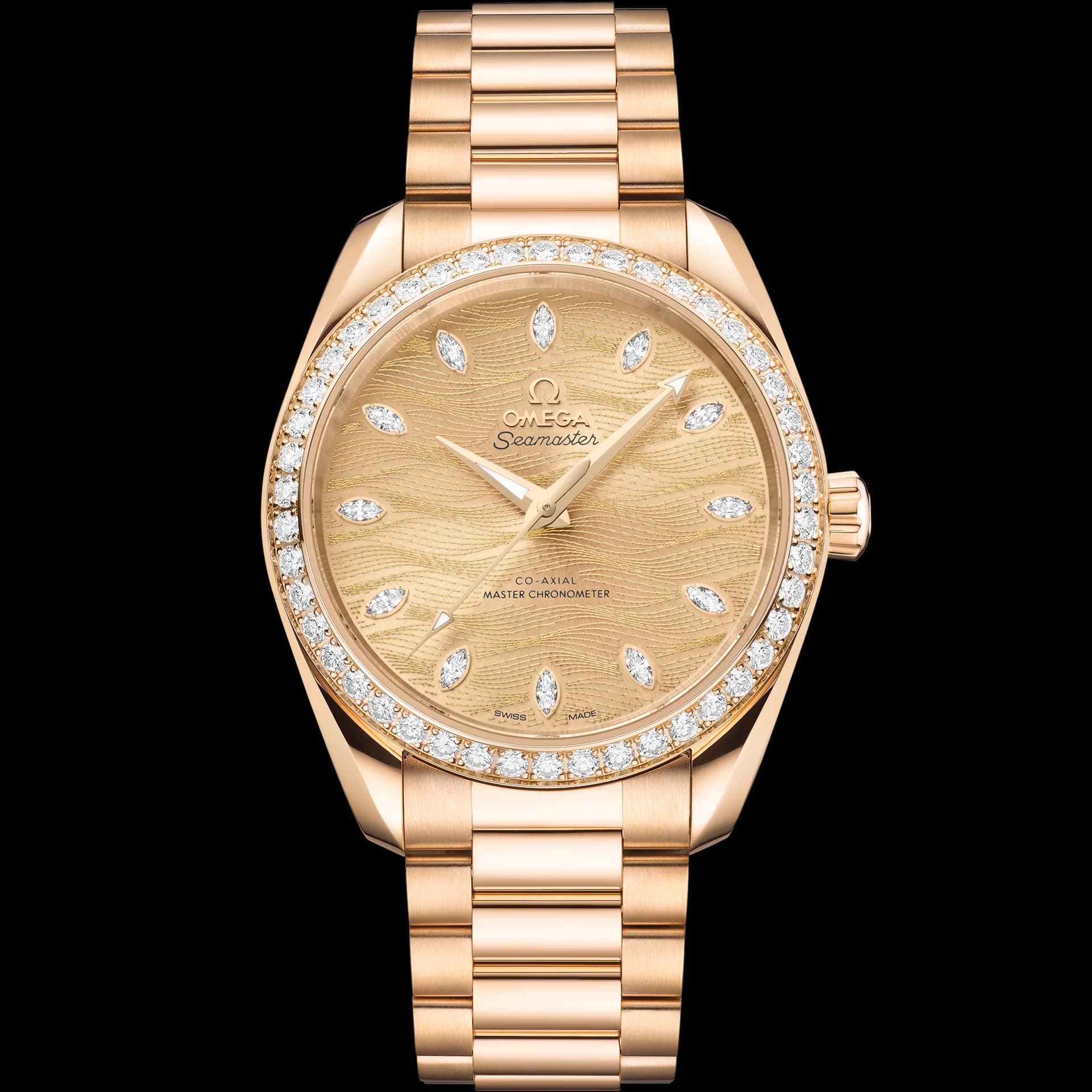 Omega Seamaster 38 mm, or Moonshine™ sur or Moonshine™