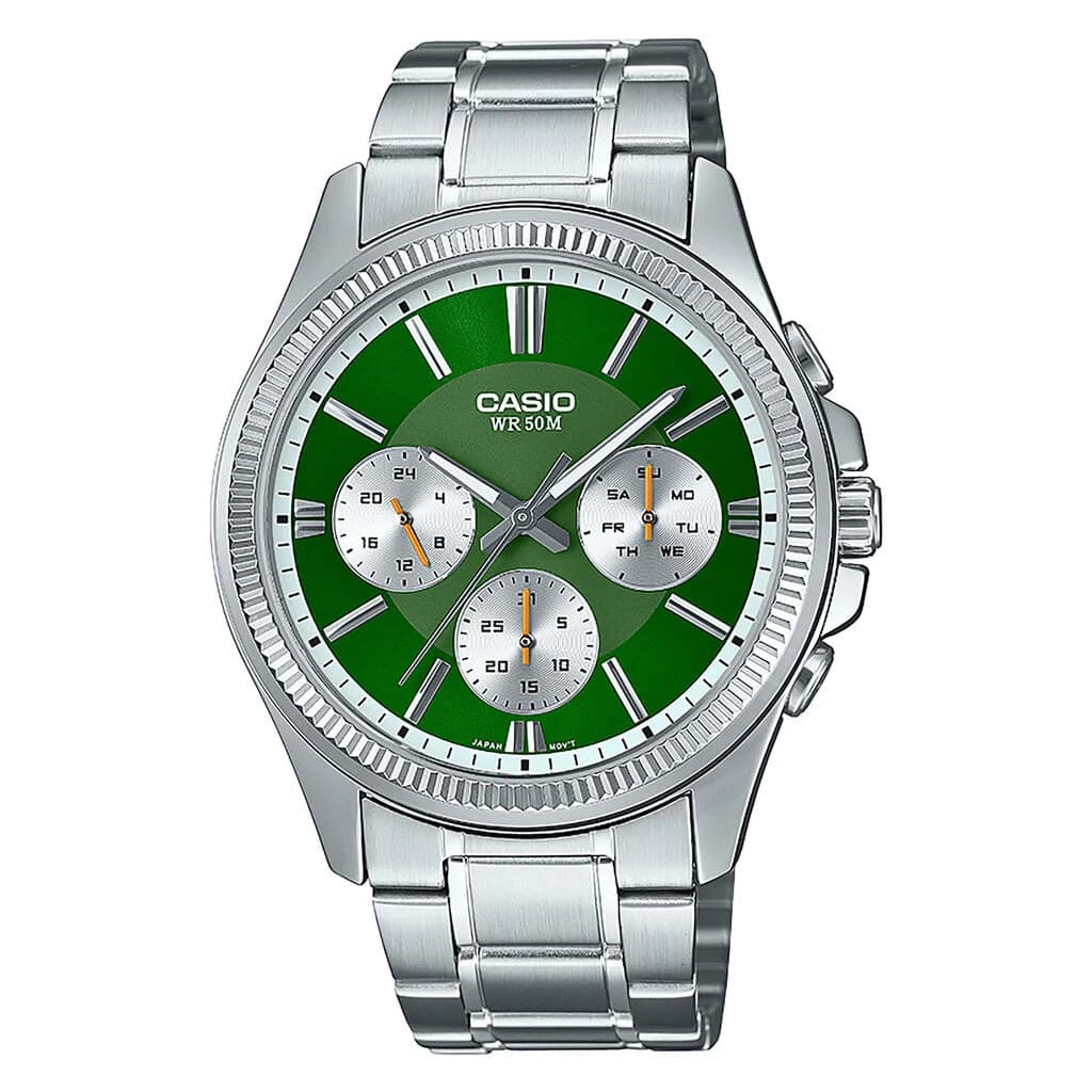 Casio MTP-1375PD — cadran vert