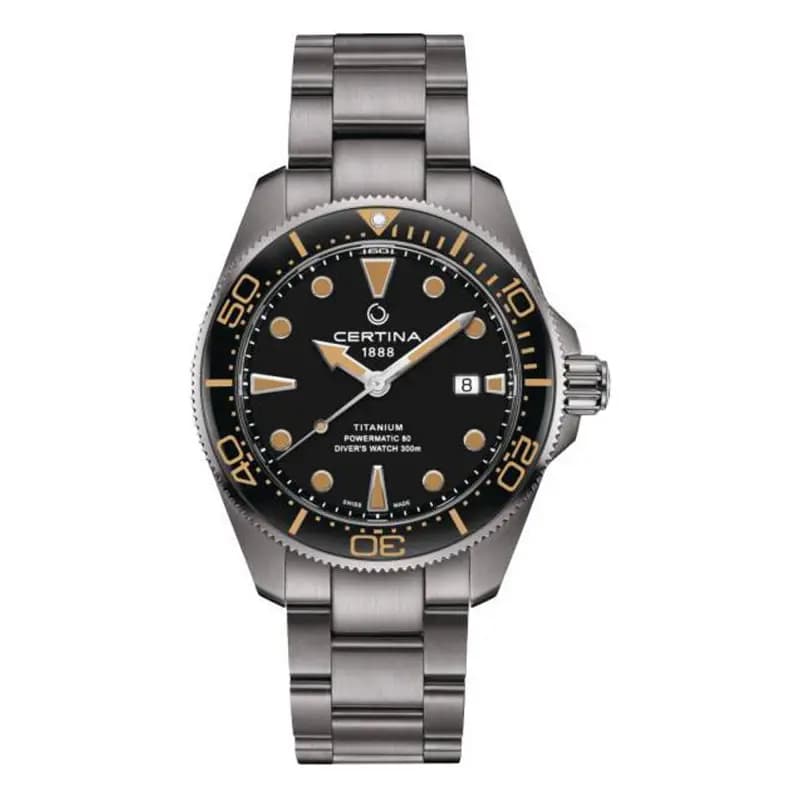 Certina Montre Certina DS Action Diver 43mm Powermatic 80 Automatique Cadran Noir