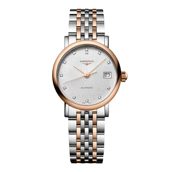 Longines Montre Longines elegant collection 25.50 mm Automatique Cadran Striped Silver Bracelet acier