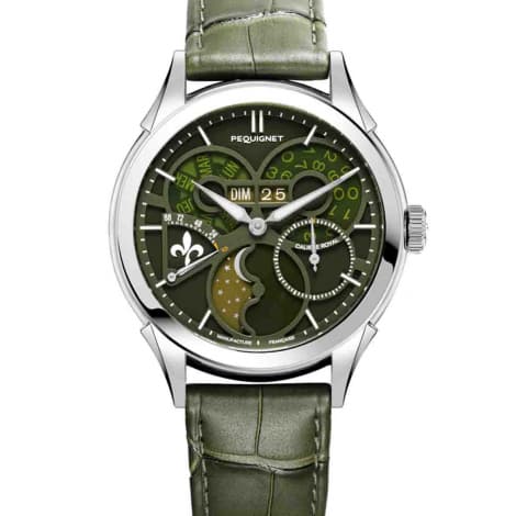 Pequignet Montre Pequignet Royale saphir - Cadran Vert Jade Automatique Cadran Vert - 9010892