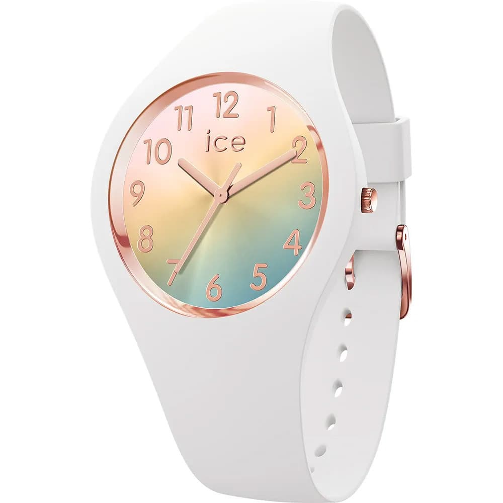 Ice Watch Montre Ice Watch Collection Ice Sunset en Silicone Blanc